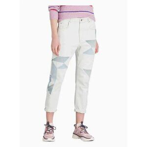 Isabel Marant Etoile Lea Patchwork Star Jeans FR 34 x 30 US XS Blue $365